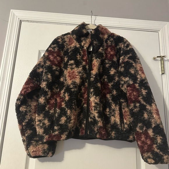 NWT Abercrombie Sherpa Full Zip Jacket S - Picture 1 of 3